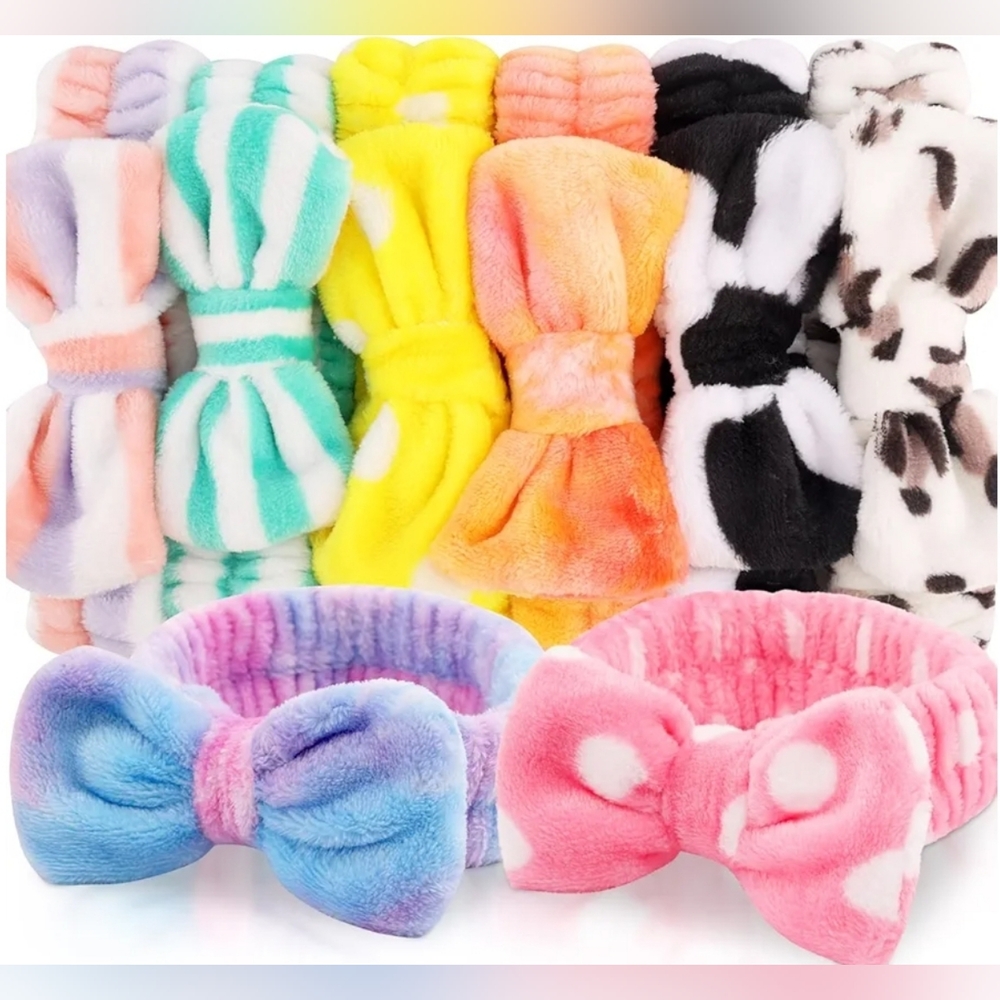 Colorful Plush‎ Headbands Set